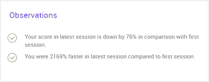 performance analysis - observations